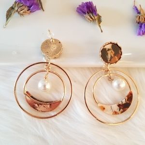 Jewelry - Orange hoop stud earrings Jewelry - Orange hoop stud earrings